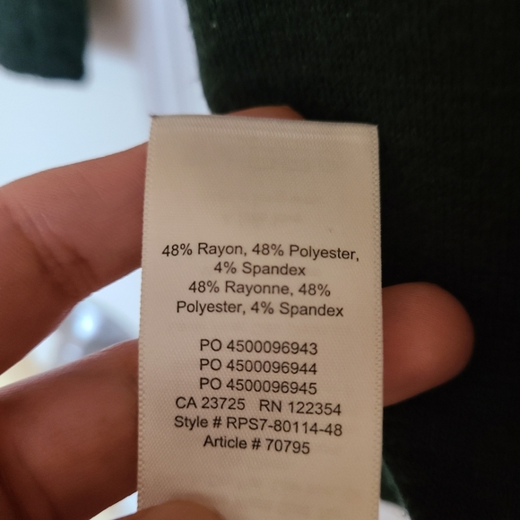 Wilfred free dark green long sleeved cocktail dress - Picture 6 of 6